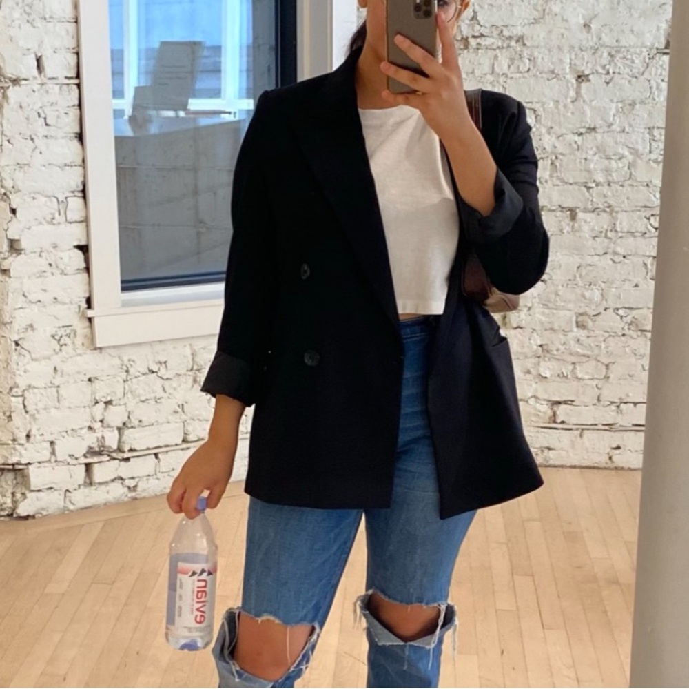 MANGO BLACK BLAZER